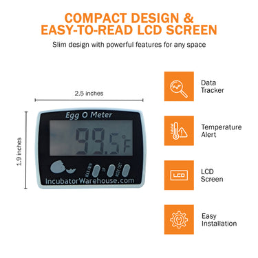 Egg-O-Meter™ | Egg Incubator Hatching Thermometer - A Better Egg Thermometer